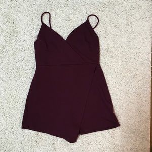 Burgundy jumpsuit